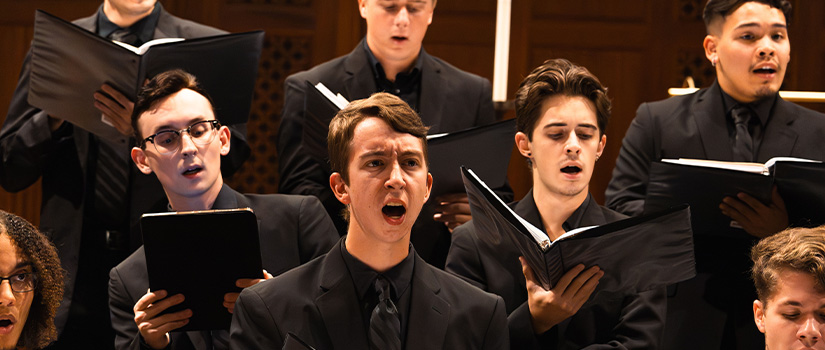 Men's Chorus with director