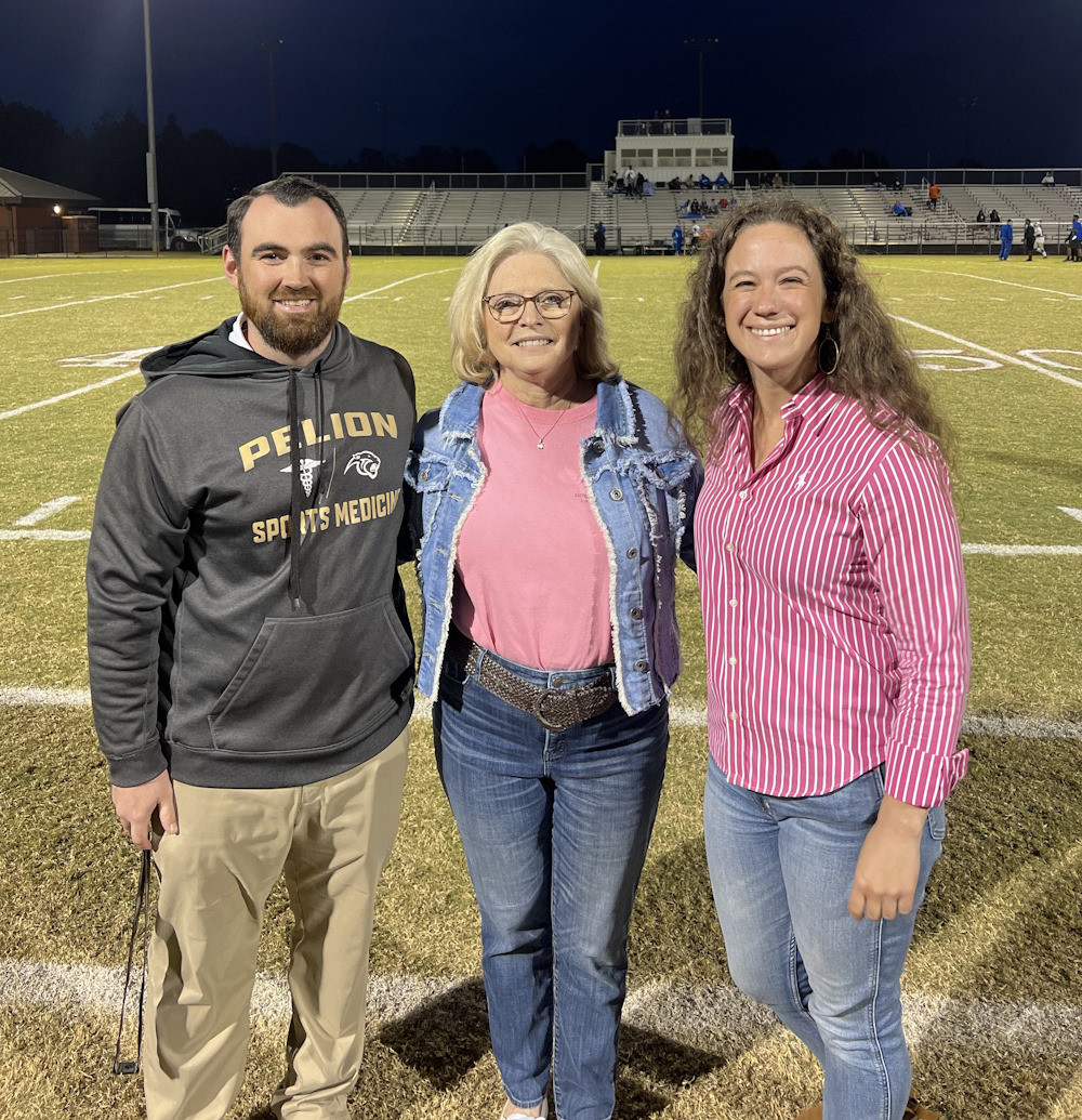 Zach Richards (left), Senator Katrina Shealy, Amy Fraley